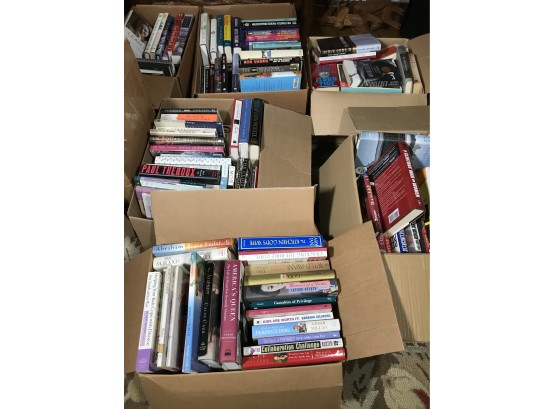 Several Very Large Cartons Of Books (HUNDREDS Of Books Paid THOUSANDS Of Dollars)