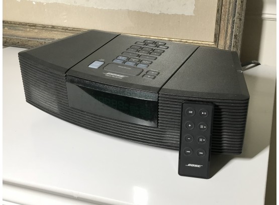 Nice Black BOSE WAVE Radio- Perfect Working Order - Tested - W/Remote - AM/FM/CD