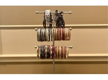 Large Group Of Bangles And Bracelets