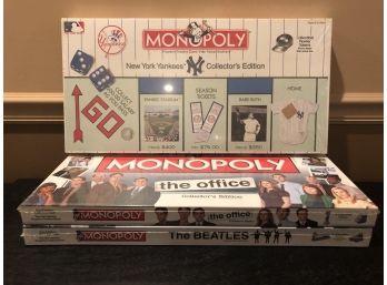 Three Monopoly Collectors Edition Games