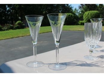11 Pieces Of Crystal Stemware And Tumblers