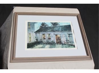 Gorgeous Lithograph By Watercolor Artist Ludlow Thorston 'Night Glow' Signed!