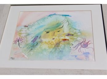 Watercolor Art By Felicia - New York City 2002 Signed