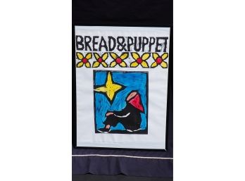 Hand-Colored Bread & Puppet Theater Poster
