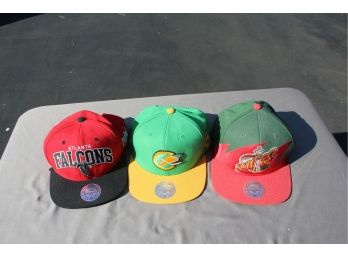 Youth Sports Hats, Seattle Supersonics, Atlanta Falcons & California Golden Seals (classic)