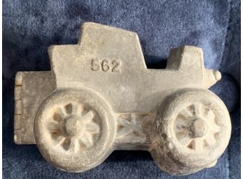 ANTIQUE PEWTER ICE CREAM MOLD,-CAR,- S & CO. #562 Original Condition