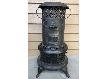 Antique PERFECTION Made In USA Smokeless Oil Heater N9525 24'H Over 100 Years Old