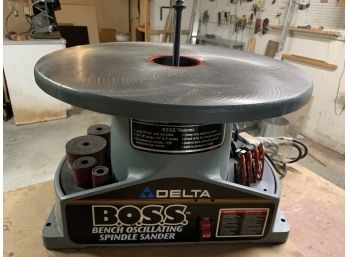 Delta BOSS BENCH OSCILLATING '31-780' Spindle Sander & Spindles- Tested And Working