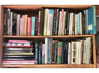 Lot Of 79 Books - Mostly Hard Cover: Aircraft, Aviation, Locomotive, History, Photography, Novels,  Others