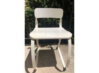 Mid Century Modern Low Metal Chair - Moveable Back/Rocker Back 26'H X 18 'W X 14' D ( See Description)