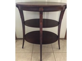 Small Vintage 3 Tiered Side Table 26'H X 22'L X 16'W ( See Description)