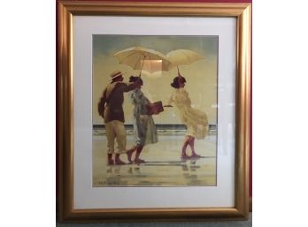 'Picnic'Party' Framed Print By Vettriano 34' X 29' ( See Description)