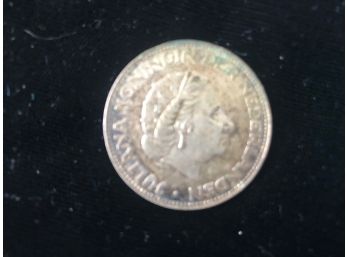 1959 Netherlands Kingdom Queen JULIANA 2½ Gulden Authentic Silver Coin