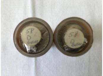 2 Rolls Of 1958 Nickels, Denver Mint -- GEM