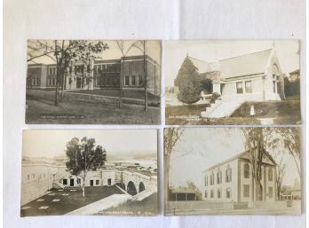 Four Antique Real-photo Postcards -- Never Posted.