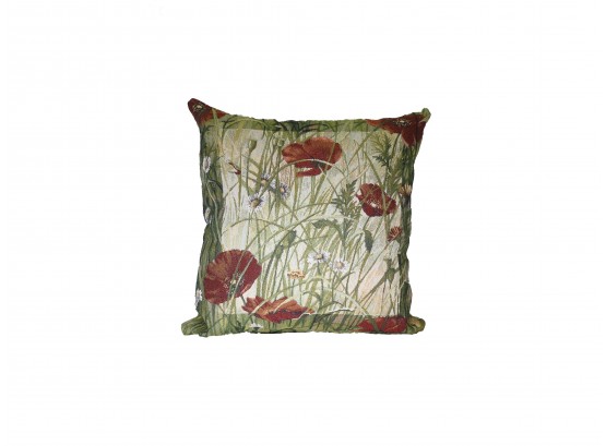 Poppy Flowers Decorative Pillow Case Only