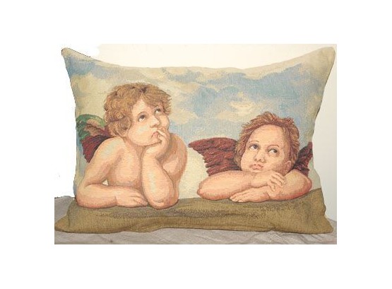 Cherubs Decorative Pillow Case Only