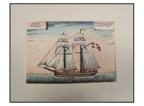 Hand Colored Lithograph Print