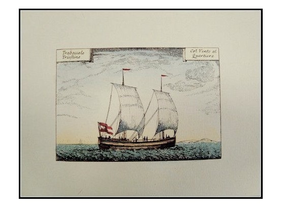 Hand Colored Lithograph Print