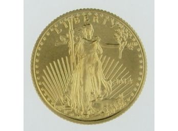 1/10 Fine Gold 5 Dollar  Walking Liberty