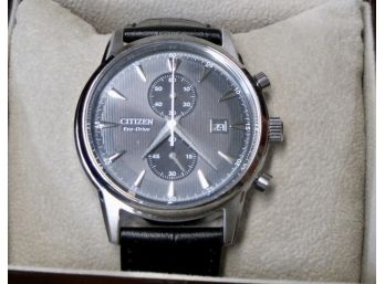 Citizen Corso Eco-Drive Chronograph Grey Dial Men's Watch 42mm