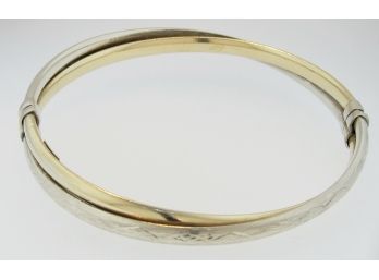 Sterling  14K Gold Filled Bangle Bracelet