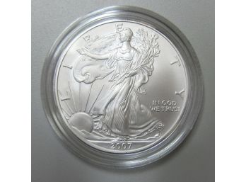 One Ounce Pure Silver Uncirculated American Eagle Coin