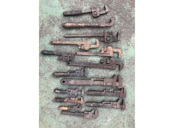 Lot Of Vintage Pipe Wrenches