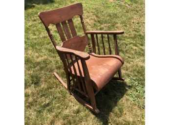 Antique Sturdy Rocking Arm Chair
