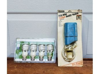 Set Of Lightbulbs And Fill Rite Toilet Refill Valve