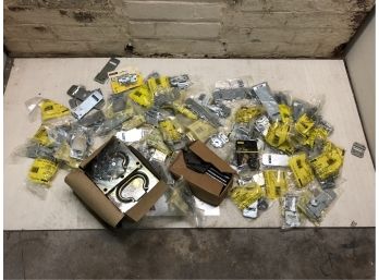 Mixed Lot Of Stanley Tools Door Hinges And Fasteners
