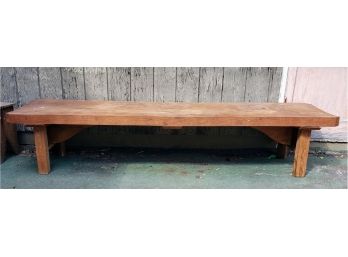 Large 8ft Solid Wooden Bench
