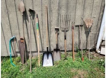 Garden Rakes, Picks And Shovels