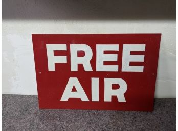 Hand Painted Free Air Metal Sign