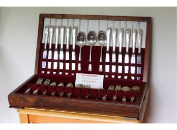 Roger Bros Silver Plated Flatware Set For 12