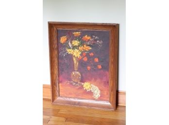 Vintage Flower Oil Painting