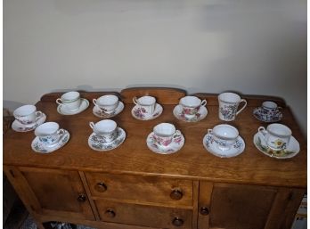English Bone China Teacup And Saucers Collection