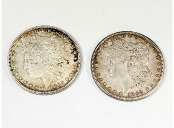 1885 & 1899-O Morgan Dollars