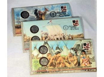 Lewis AND Clark U S Mint First Day Covers With Commemorative Nickels