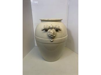 Vintage White Crackle Finish Vase