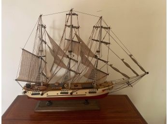 Vintage 1970 Model Wood Sailing Clipper Ship