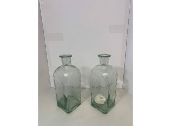 Glass Vintage Bottles.