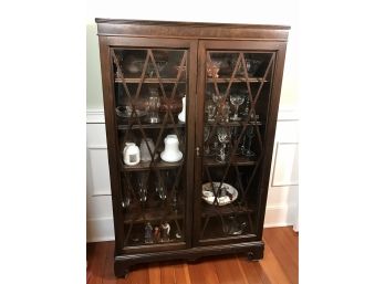 Handome 1930's Walnut Bookcase / China Cabinet - Great Size - Great Condition (no Contents)