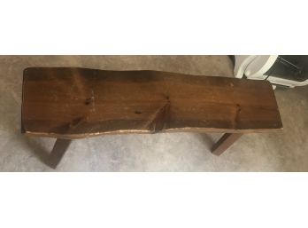 Live Edge Wooden Bench
