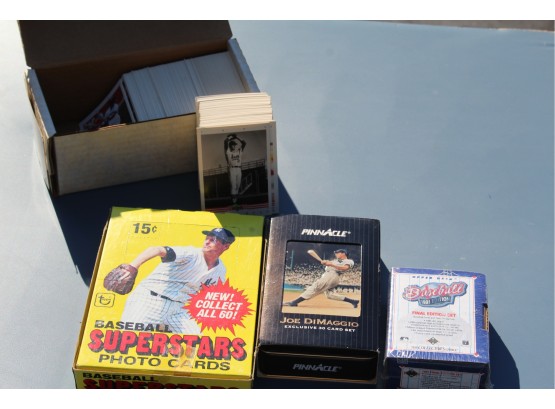 Baseball Card Lot #7 Joe DiMaggio Set, Superstars Photo Cards, 1991 Upper Deck Boost Pack