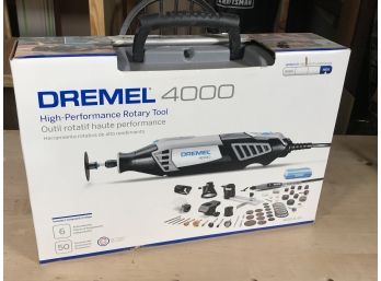 (T6) Brand New DREMEL 4000 High Performance Rotary Tool W/50+ Accessories - Paid $169