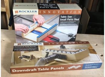 (T16) 2 Rockler Innovation - Table  Saw Parts Sled  Downdraft Table Panels NEW IN BOX !