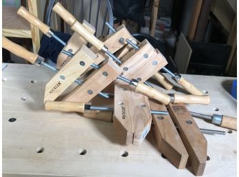 (T17)  'Rockler' Brand Wooden / Woodworkers Clamps  - Nice Quality  - GREAT LOT !