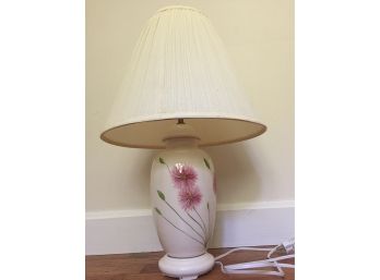 Lamp W/ Floral Base