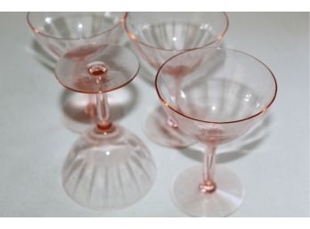 Rose Colored Glass Stemware